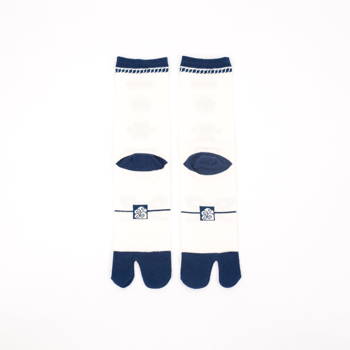 Tabi Socks - Mizuhiki, Blue / mid calf