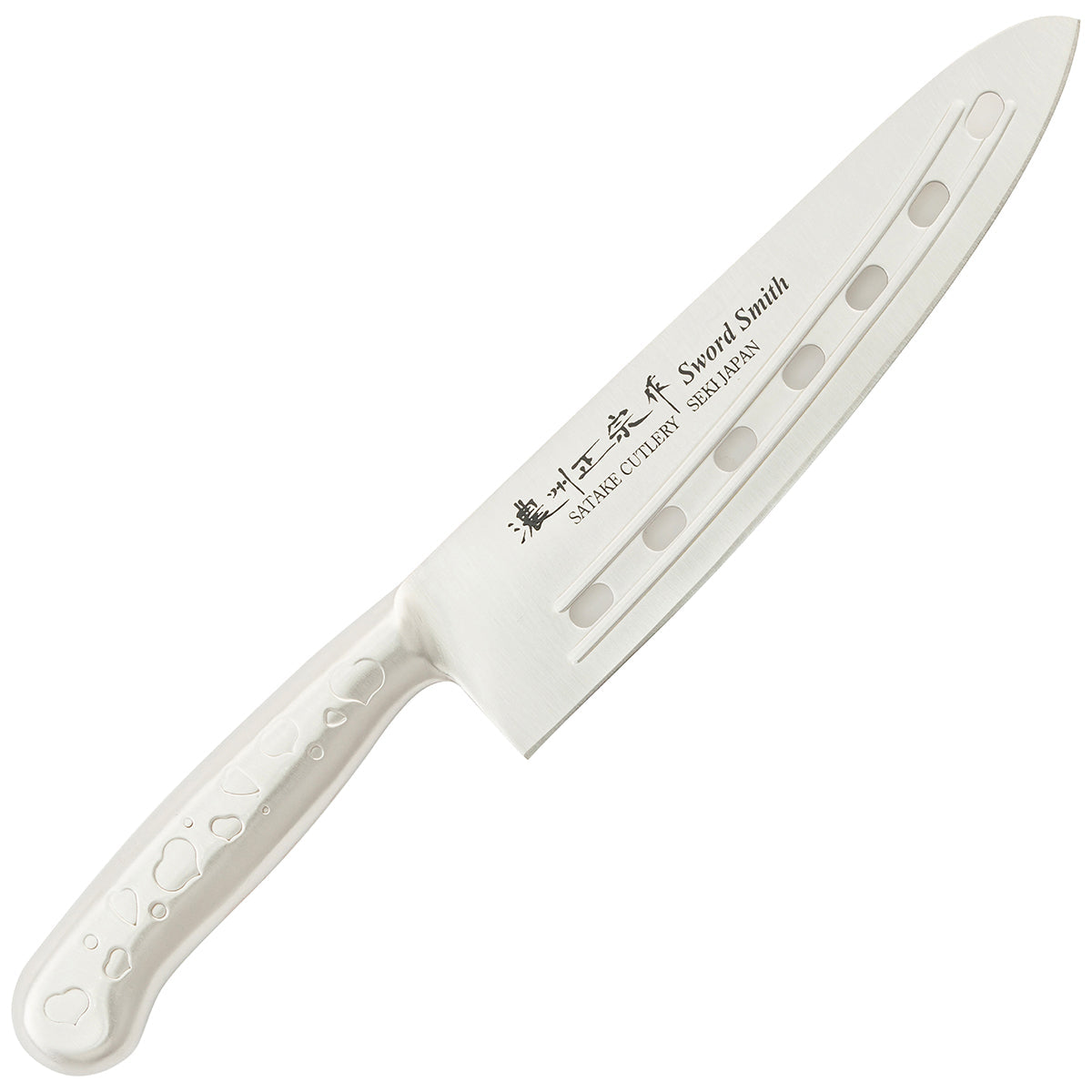 Perforated Knife, 7.1 Inch Japanese knife, All stainless steel, 濃州正宗作, Kitchen Knife, HOUCHO