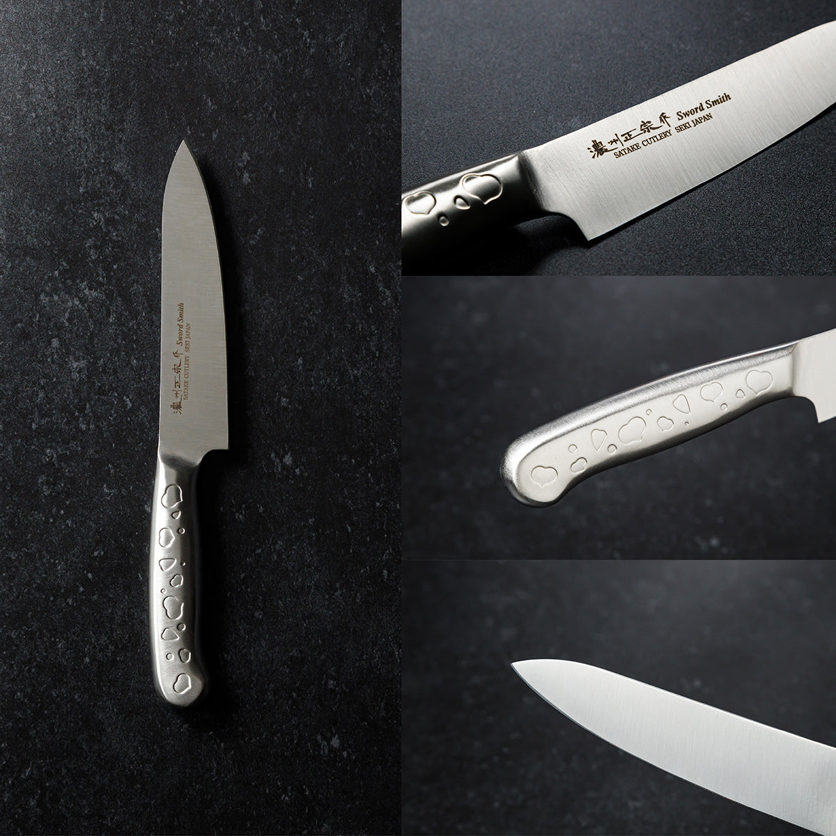 Petty Knife, 5.3 Inch Japanese knife, All stainless steel, 濃州正宗作, Kitchen Knife, HOUCHO