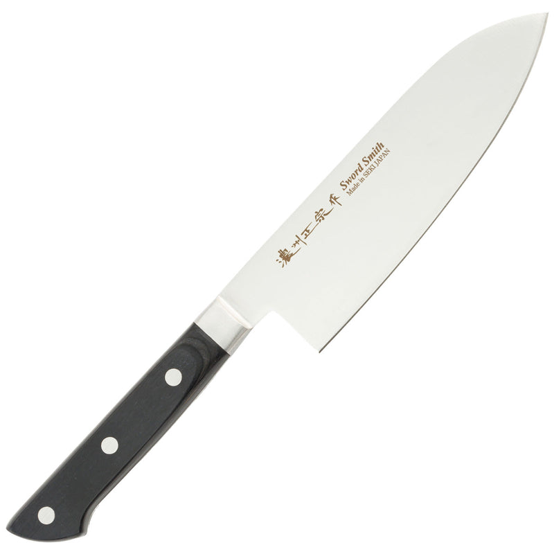 Santoku Knife, 6.9 Inch Japanese knife, 濃州正宗作, Stainless Steel, Kitchen knife, HOUCHO