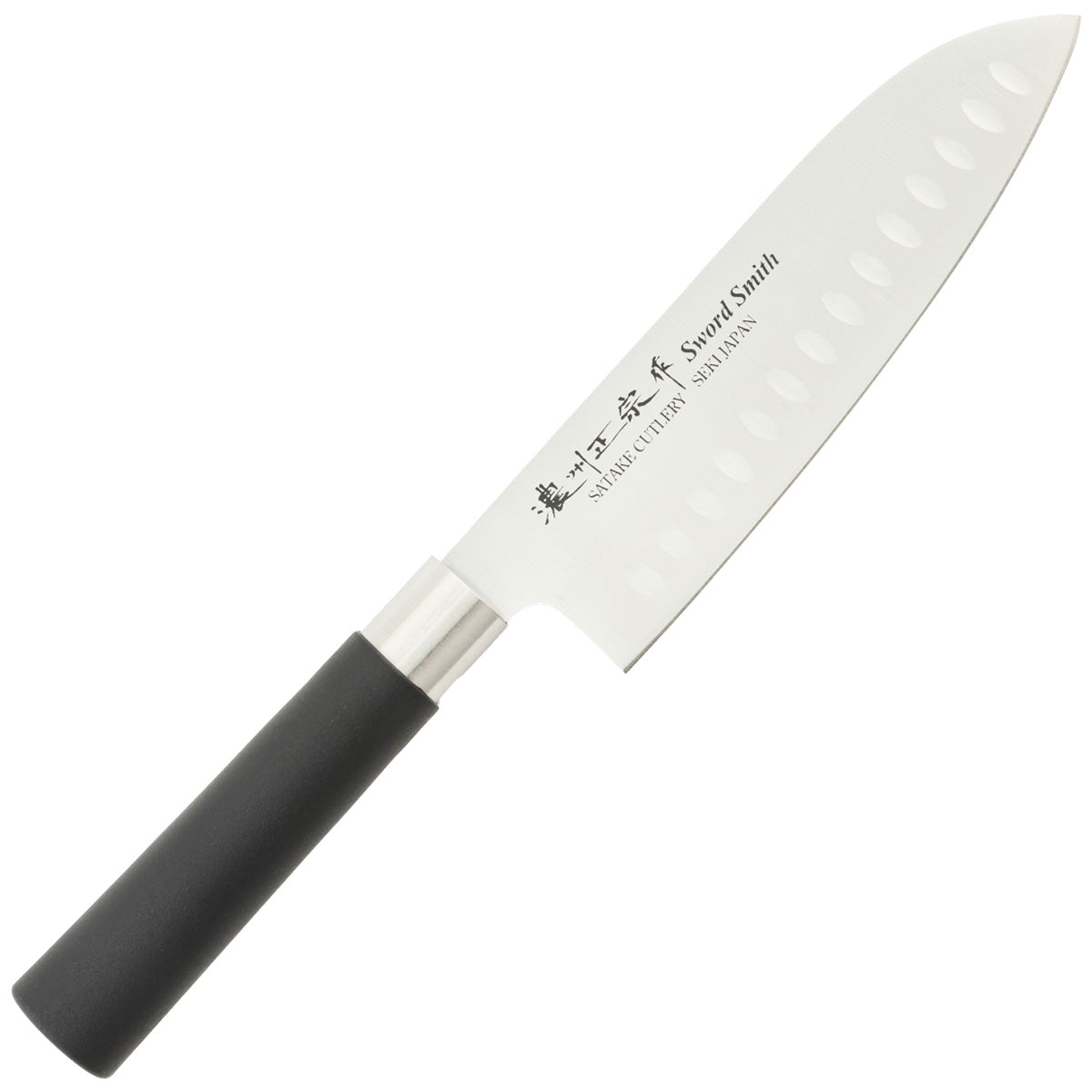 Santoku Knife, 6.7 Inch Japanese knife, Dimpled blade, 濃州正宗作, Stainless Steel, Kitchen knife, HOUCHO