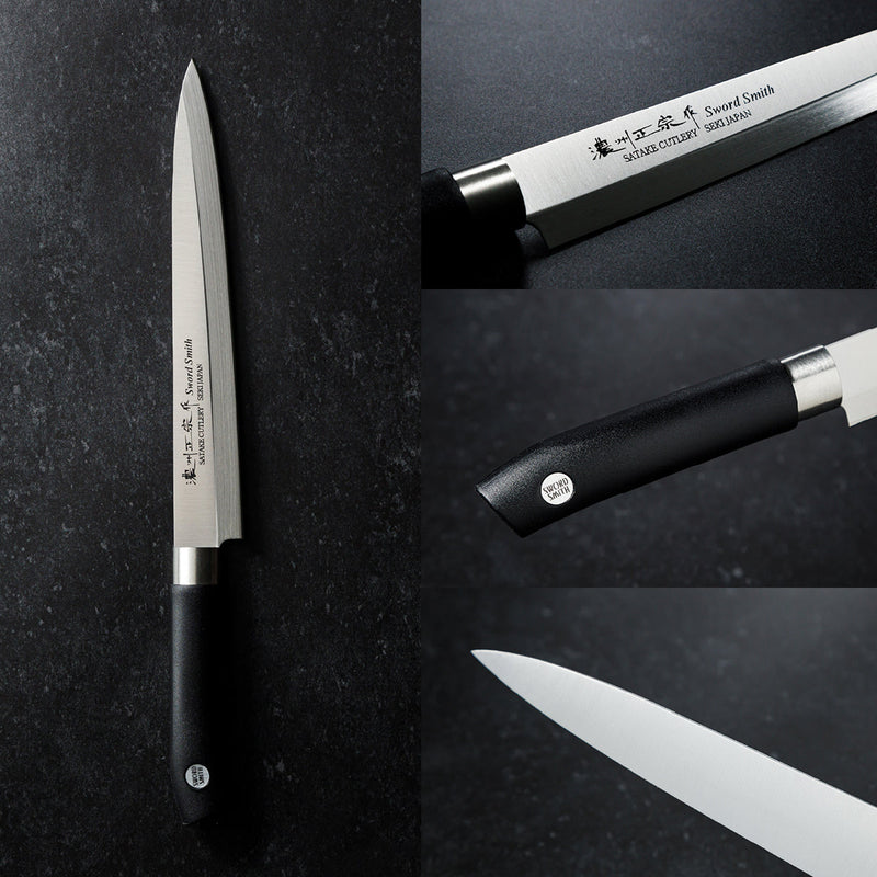 Sashimi Knife, 8.3 Inch Japanese knife, Stainless Steel, 濃州正宗作, Kitchen Knife, HOUCHO