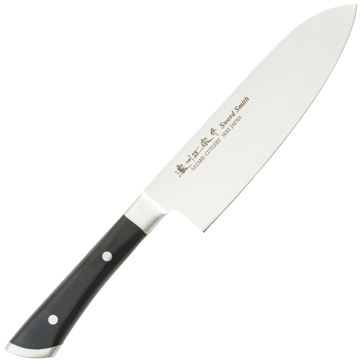 Santoku Knife, 6.7 Inch Japanese knife, 濃州正宗作, Seamless handle knife, Kitchen knife, HOUCHO