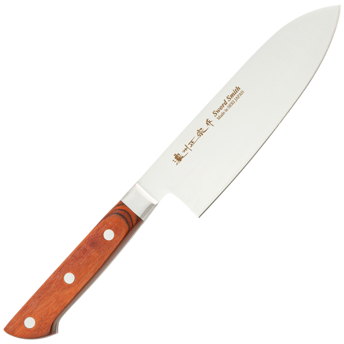 Santoku Knife, 6.9 Inch Japanese knife, 濃州正宗作, Stainless Steel, Kitchen knife, HOUCHO
