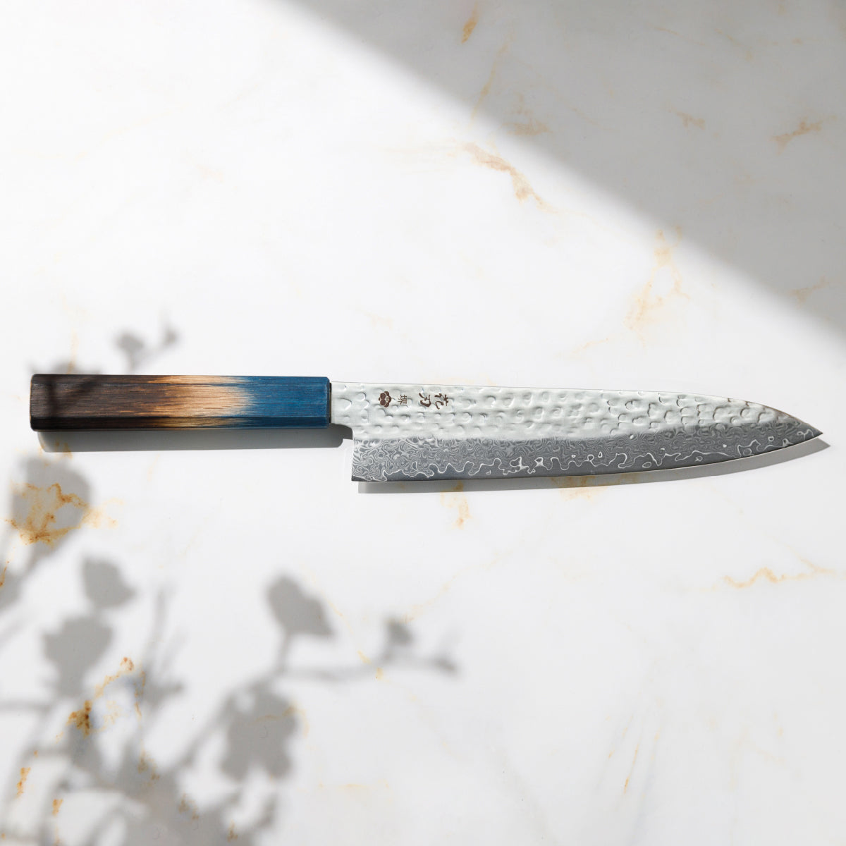 Chef Knife, 8.3 Inch Japanese Kitchen Knives, 花刃包丁 堺, High Carbon Stainless Steel, Hammered Damascus, HOUCHO