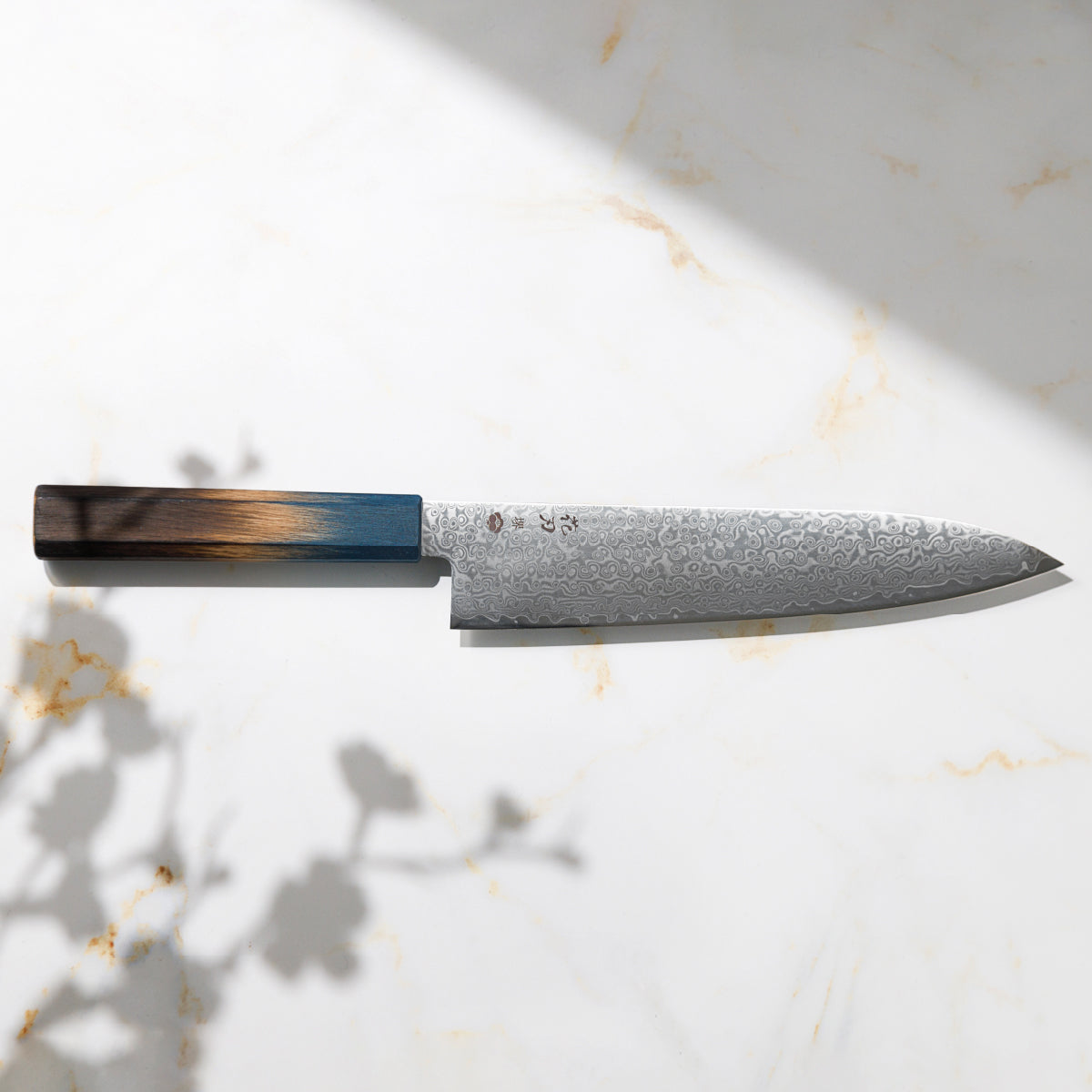 Chef Knife, 8.3 Inch Japanese Kitchen Knives, 花刃包丁 堺, High Carbon Stainless Steel, Polished Damascus, HOUCHO