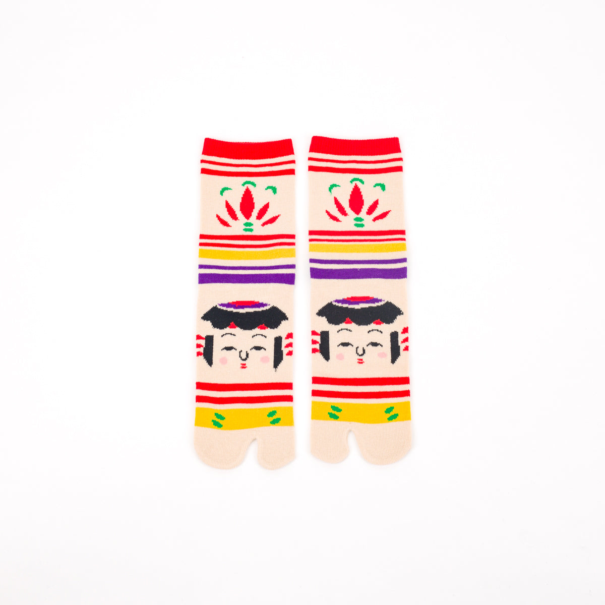 Tabi Socks - Kokeshi / mid calf