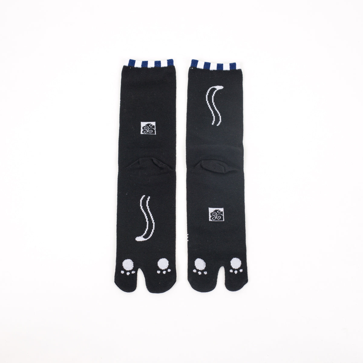 Tabi Socks - Kuroneko, Blue / mid calf