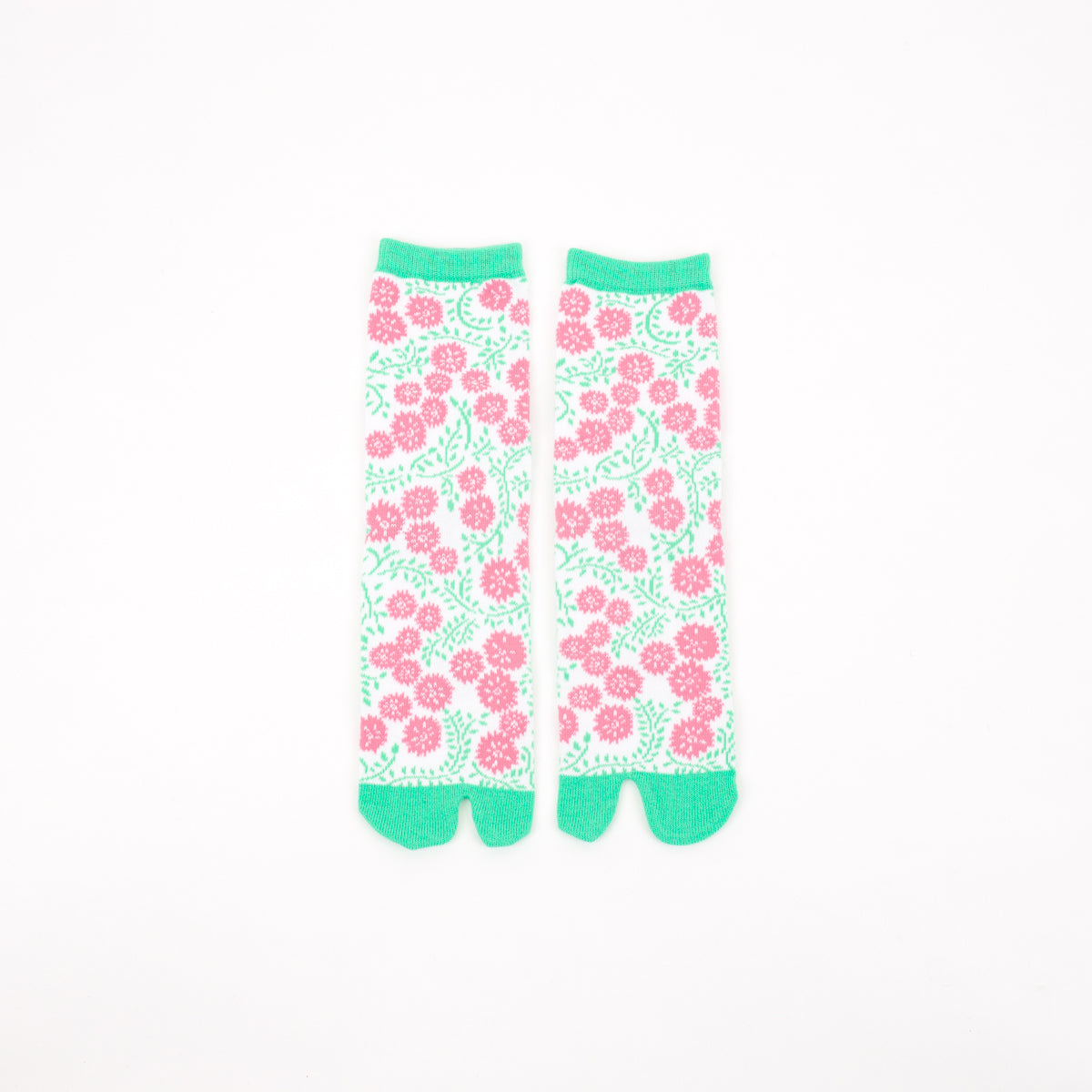 Tabi Socks - Shirotsume Kusatabi, Green / mid calf
