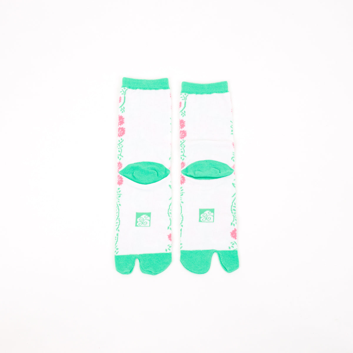 Tabi Socks - Shirotsume Kusatabi, Green / mid calf