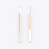 Bou Earrings White Ash Silver Surgical Stainless Steel