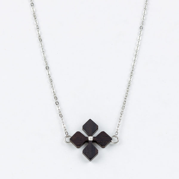 Hana Necklace Ebony Surgical Stainless Steel