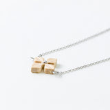 Hana Necklace White Ash Silver Surgical Stainless Steel