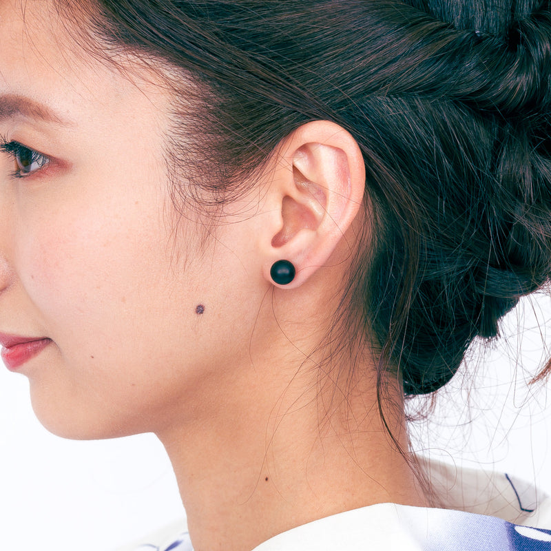Kyu x Kyu Earrings Ebony Titanium