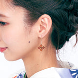 Shape Hana Earrings Rosewood 14Kgf